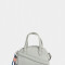 Bowling Cartera Bowling Gris Con Charm - Gris Claro