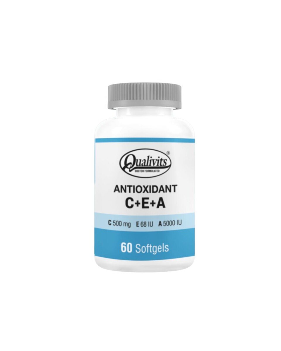 ¡OFEERTA POR VENCIMIENTO! Antioxidant C+E+A 60caps Qualivits 