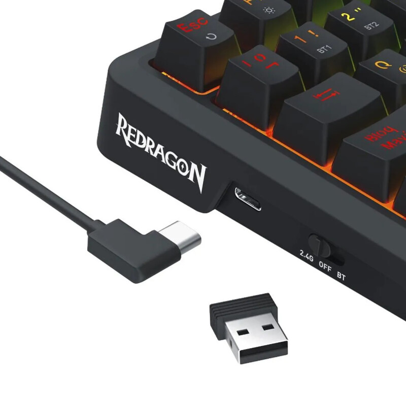 Teclado Gamer Redragon Ucal Pro LCD K724 RGB Black Teclado Gamer Redragon Ucal Pro LCD K724 RGB Black