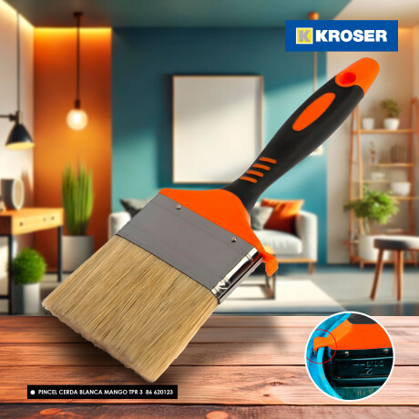 PINCEL CERDA BLANCA MANGO TPR 3 PRO HARDEN ++ N/a