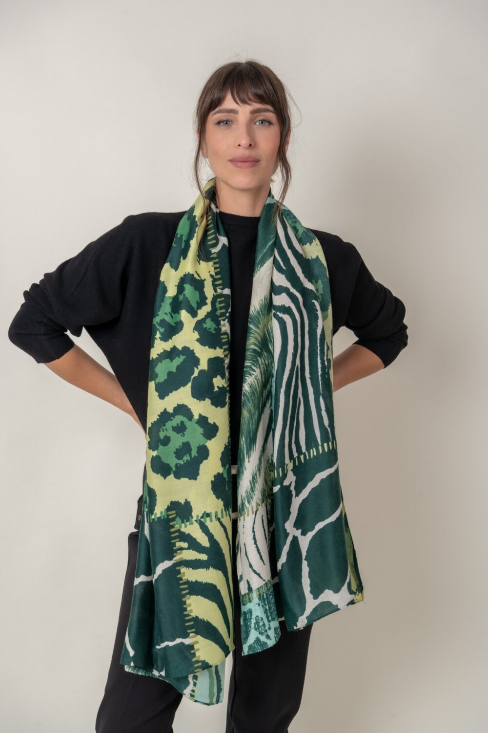 PAÑUELO MULTI PRINT Verde