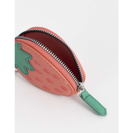 Monedero Cuerina Frutilla Rojo Frutilla