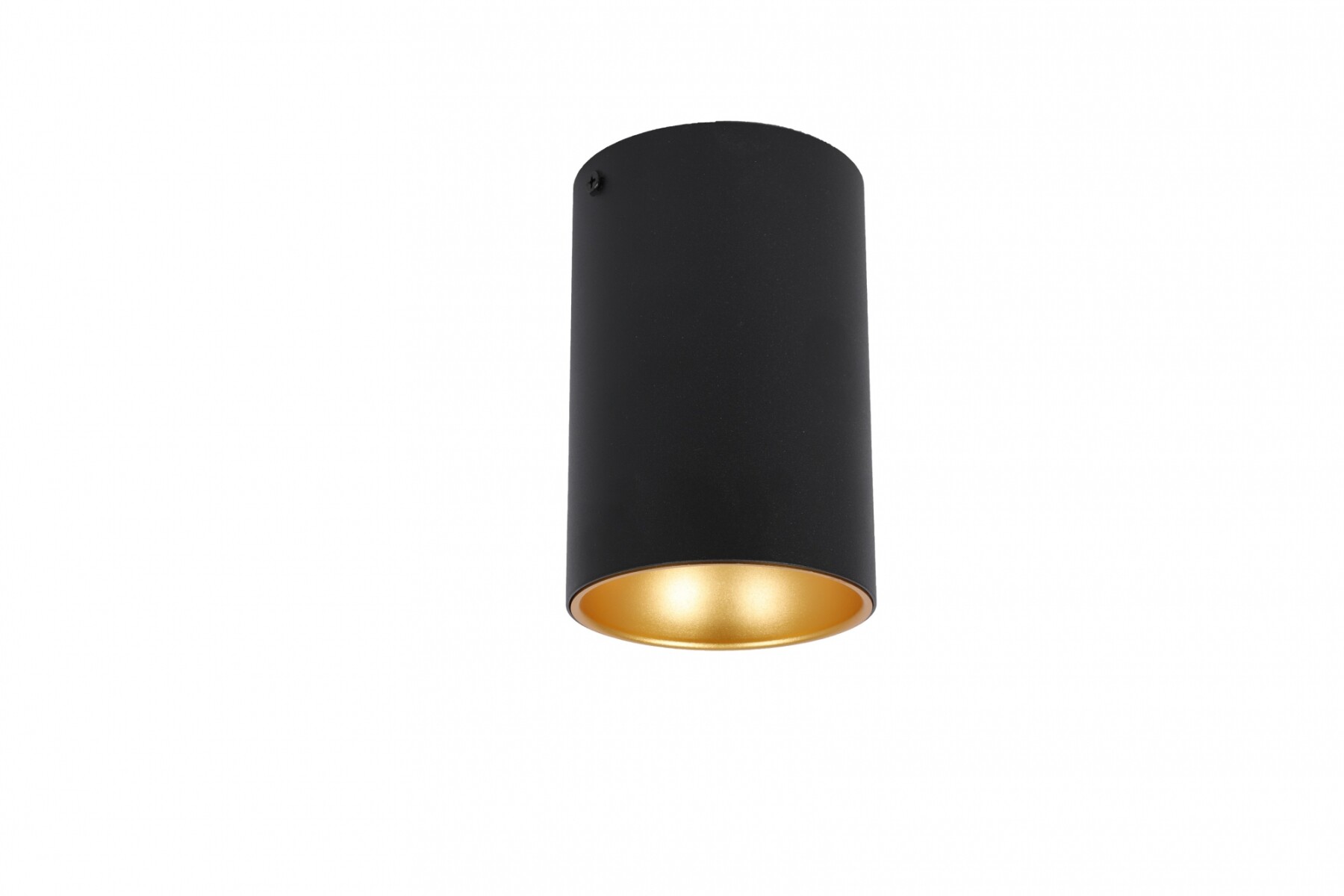 Aplique Para Techo Cromado Interior En Dorado 1 Luz - Cromado Negro-Dorado 
