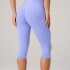 Legging The No-Seam Pureluxe Tlc High-Waisted Capri Mujer Moonlight Peri/Classic White