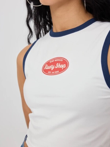 MUSCULOSA RUSTY BELIN BLANCO