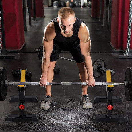Soporte Para Barra Amortiguador Peso Muerto Ajustable Gym004018