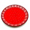 Plato de cerámica pintado 26 cm Rojo