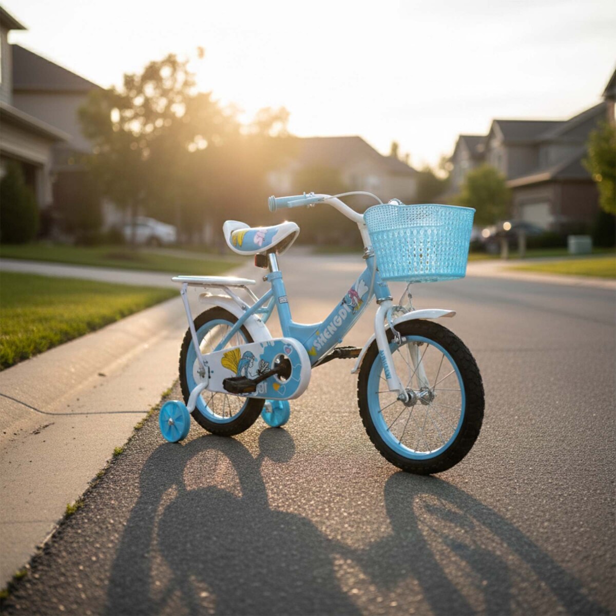 Bicicleta infantil Shengdi Rodado 14 Canasto Parrilla Hadas - Bicicleta infantil Shengdi Rod 14 Canasto Parrilla Rueditas 