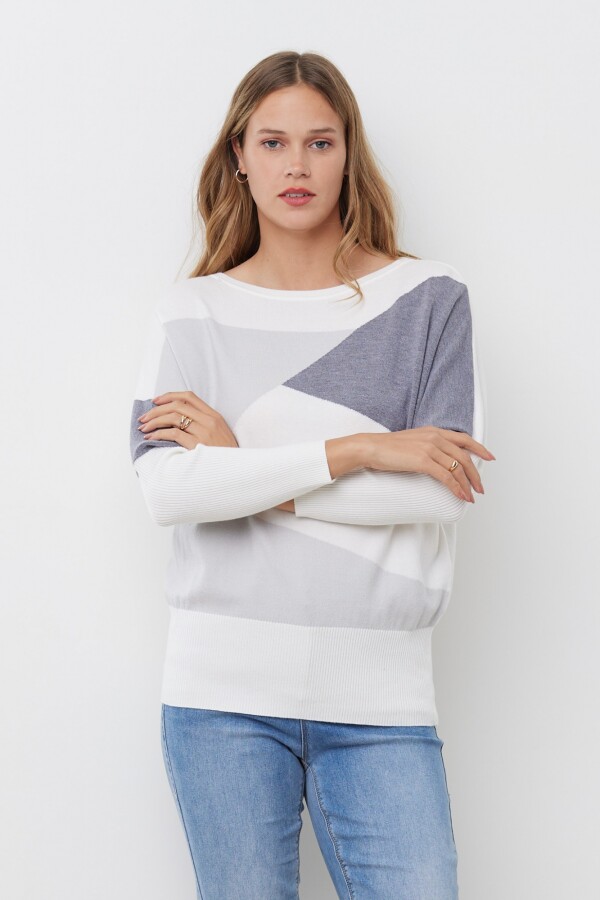 Buzo Colorblock GRIS/MULTI