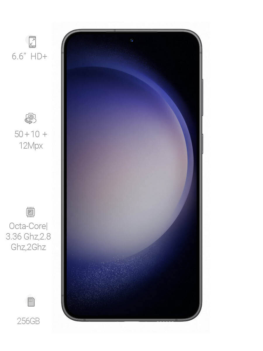 Samsung S23 Plus DS 5G 256GB Negro 