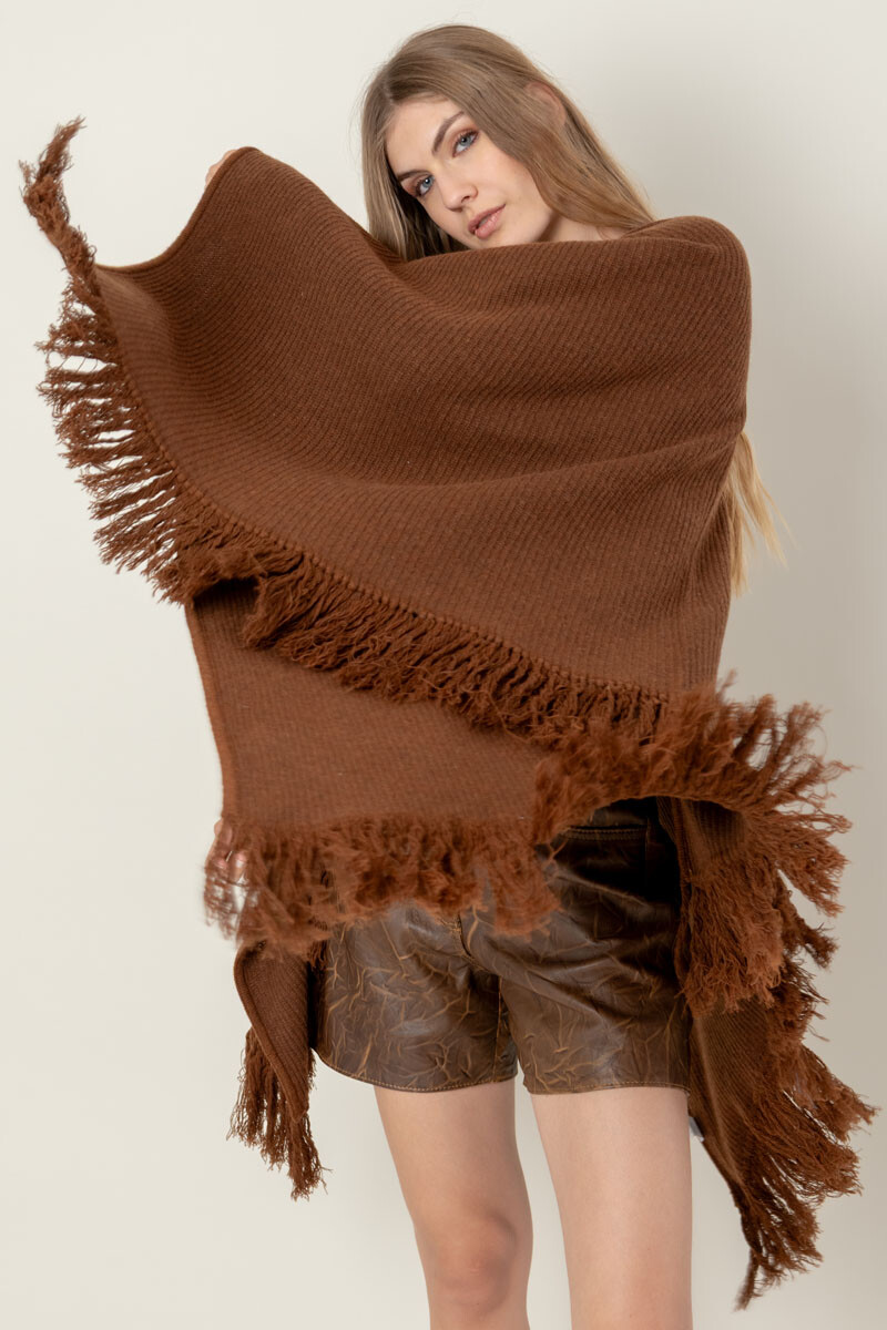 Ruana esteña Chocolate