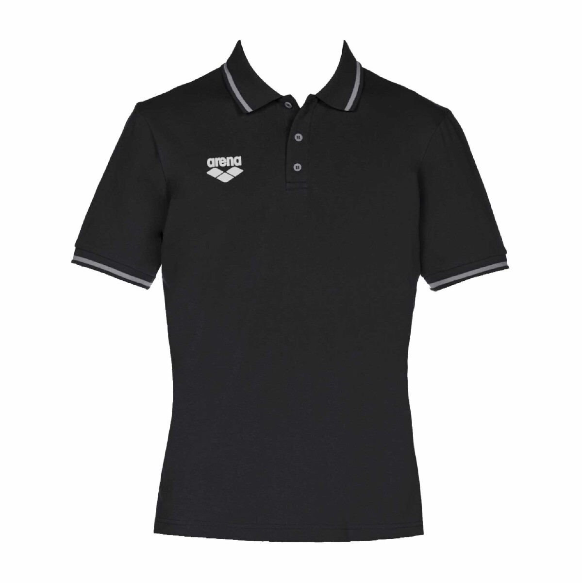 Remera Deportiva Unisex Arena Teamline Short Sleeve Polo - Negro 