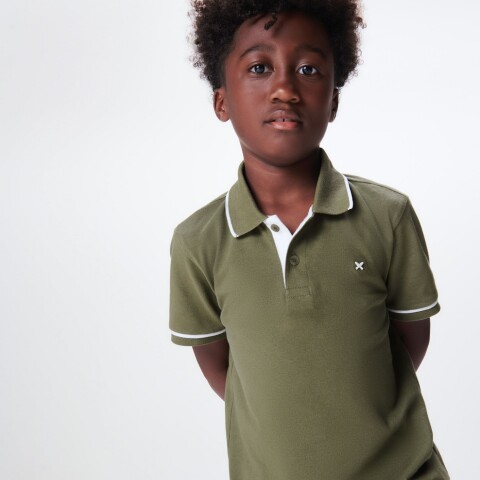 CAMISA POLO MM MASC OLIVA MEDIO