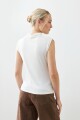 Remera canalé crudo