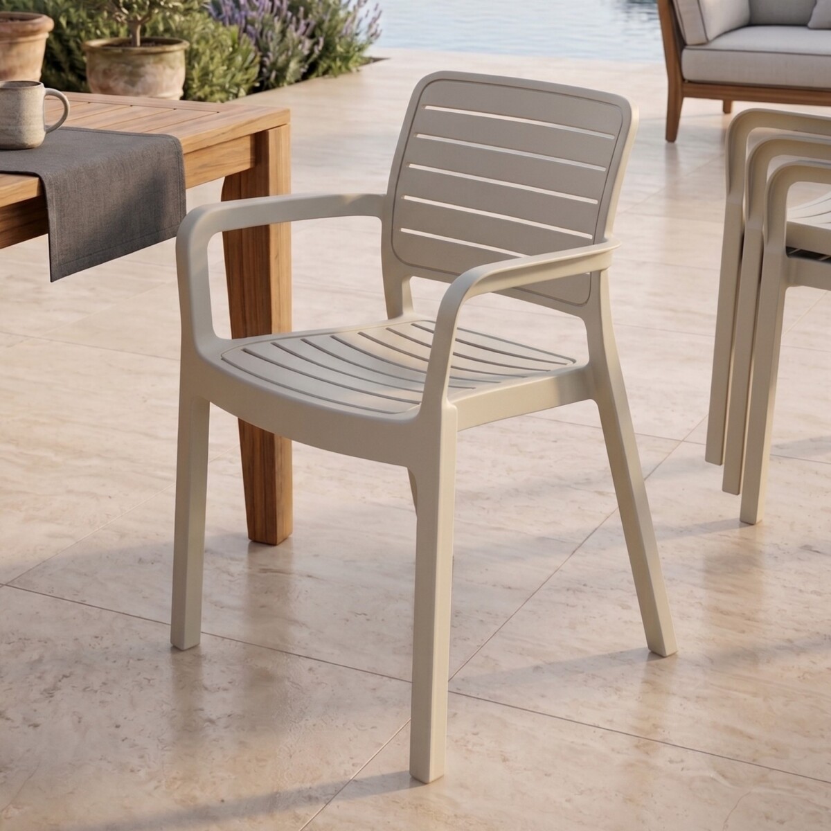 Silla de Exterior Miami - Marrón 