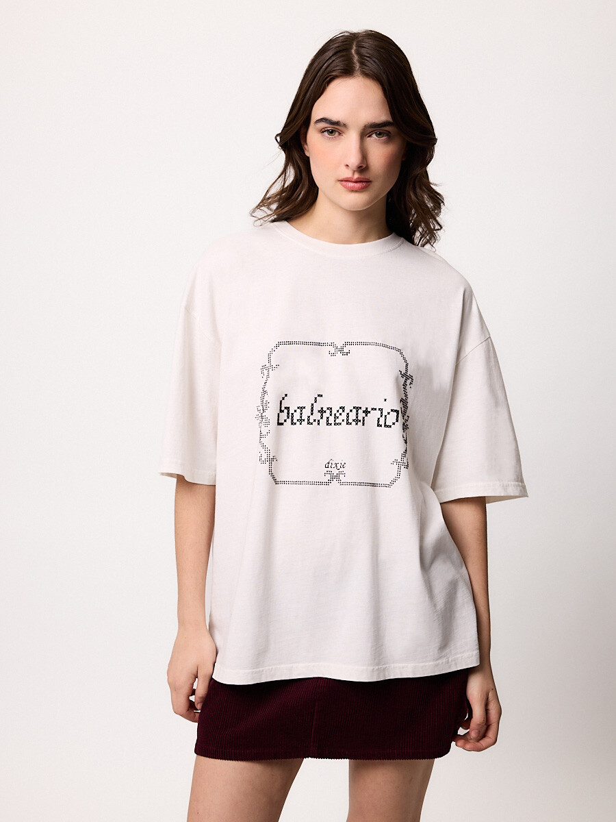 T-SHIRT M/C BALNEARIO DIXIE Blanco