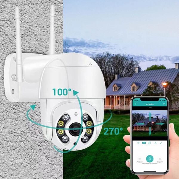 Cámara Wifi Exterior Seguridad Ip Full Hd 1080p Infrarrojo Color Variante Blanco