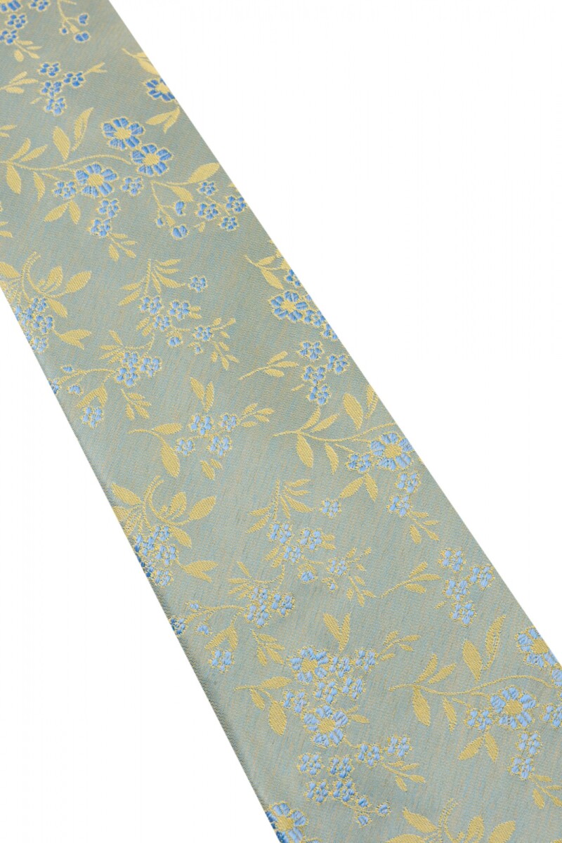 Corbata con pañuelo 8 cm GREEN