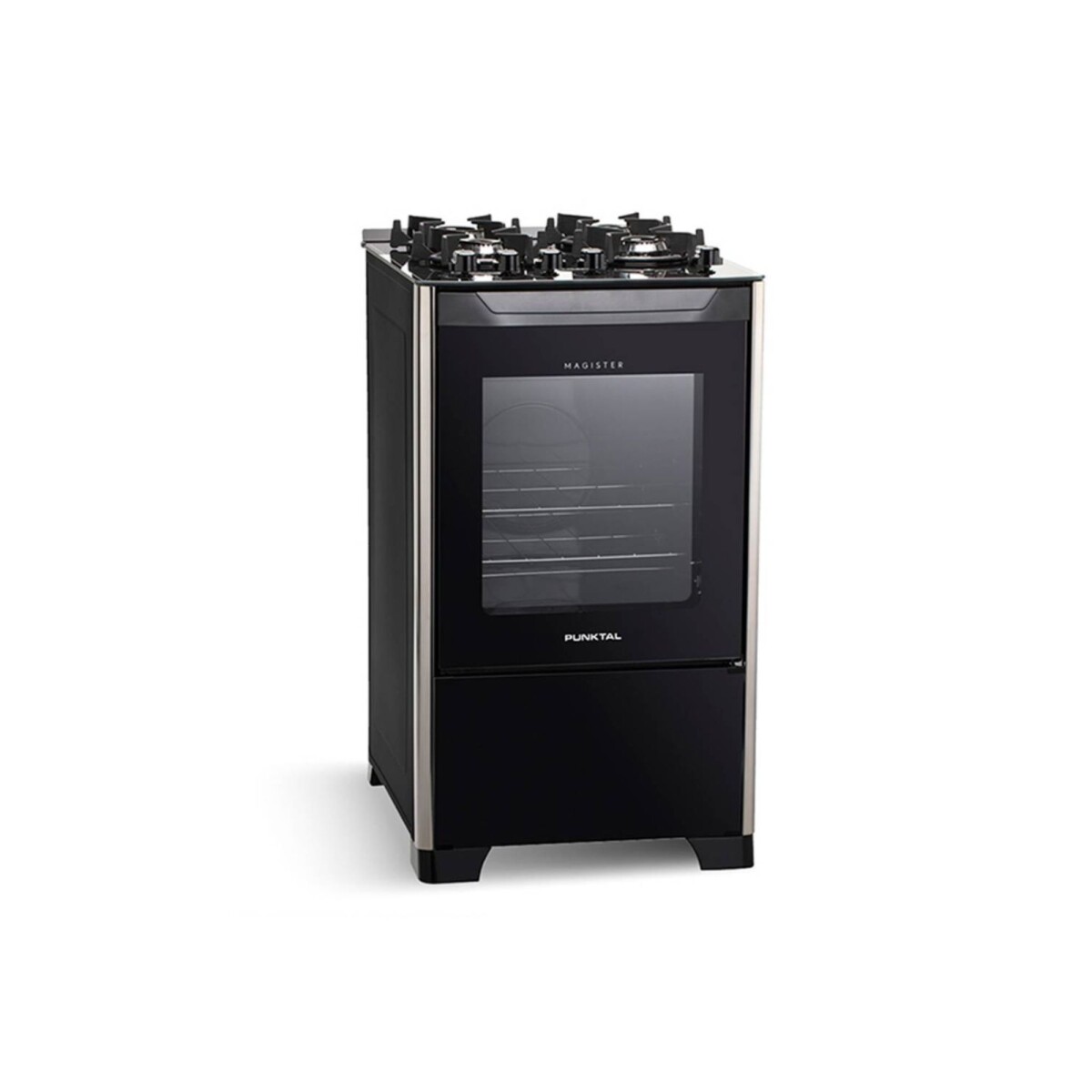 COCINA S/GAS 4H - MESADA DE VIDRIO - GRILL - ENC. ELECTRONICO - NEGRA - negro 