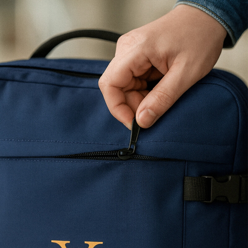 Carry On Oxbridge Azul Rígido Con Ruedas Reforzadas Carry On Oxbridge Azul Rígido Con Ruedas Reforzadas