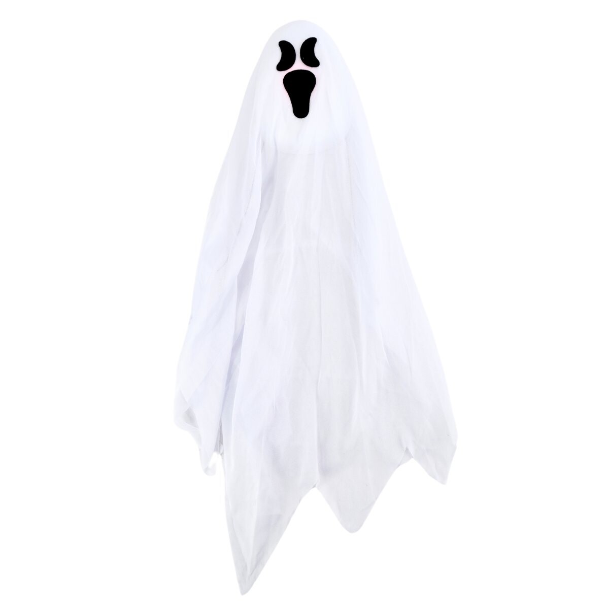 Fantasma Halloween blanco de tela con luz 