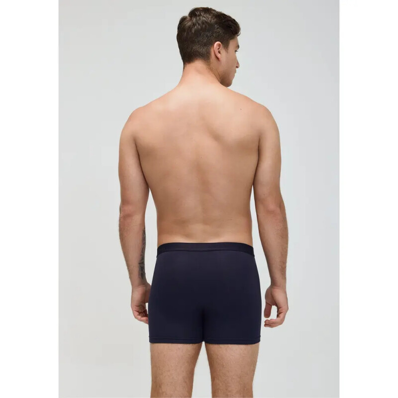 CUECA BOXER MASC BRANCO/AZUL