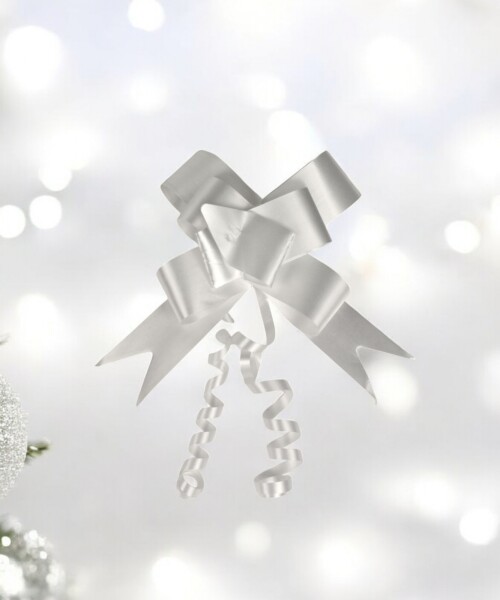 Pack x 10 uds. - moño magico 2x39 cm. BLANCO