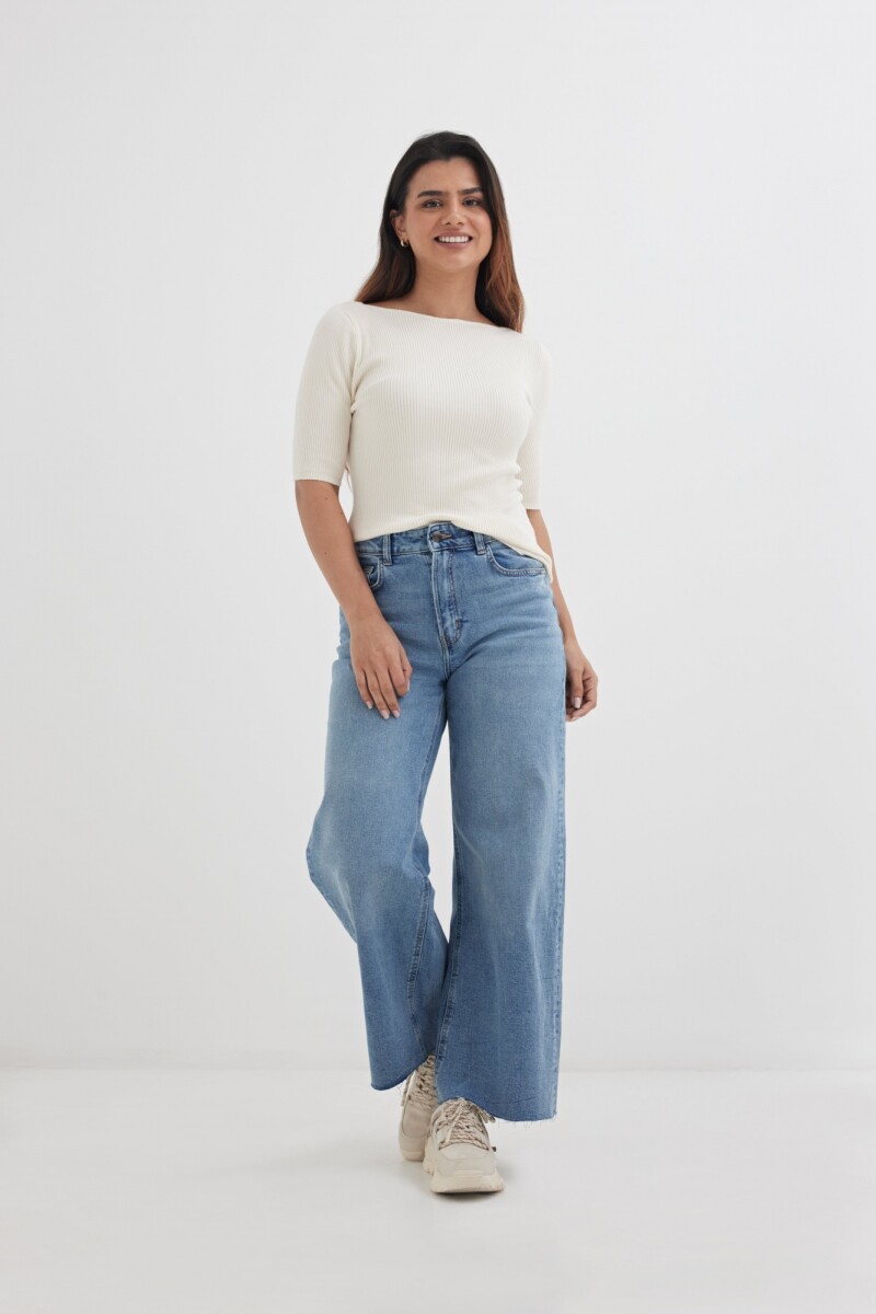 Sweater cuello bote CRUDO