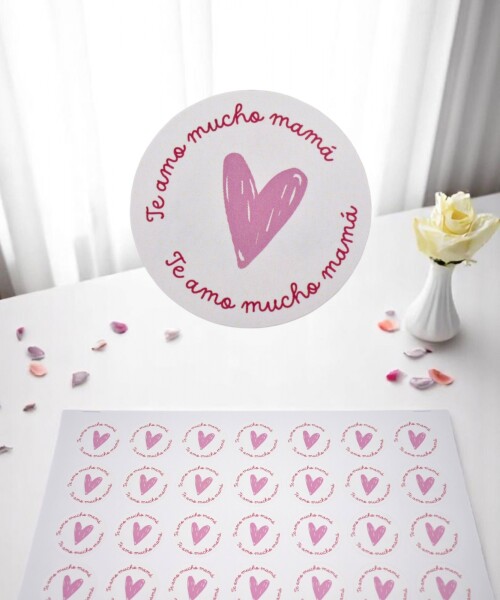 Stickers día de la madre plancha DISEÑO 19