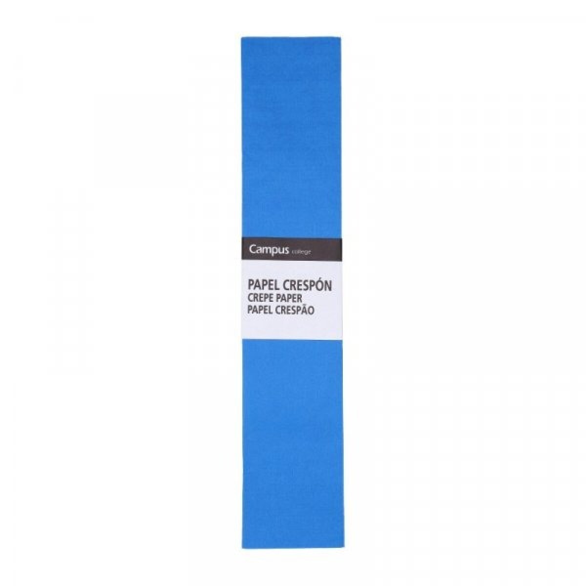Papel Crepé Campus Azul 50Cm x2M 20 Grs 
