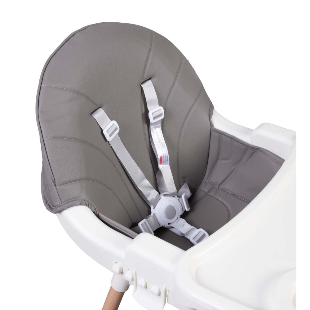 SILLA PARA COMER KIDS PLASTICO GRIS B811