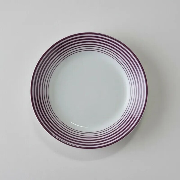 Plato De Postre Con Diseño Espiral - VIOLETA - Bg Plato De Postre Con Diseño Espiral - VIOLETA - Bg