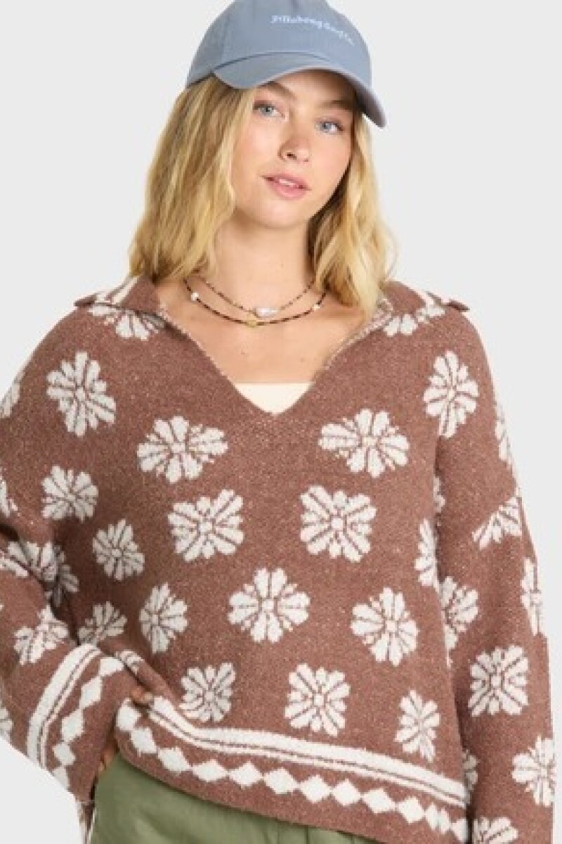 SWEATER EARLY DAYS H-marron