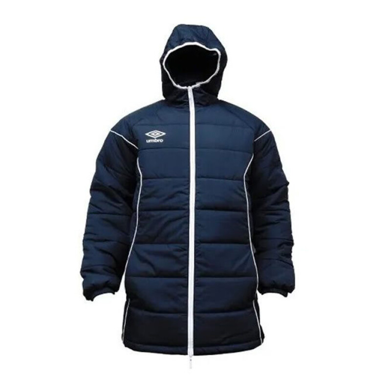 Parka Infantil Umbro Pro Training Junior Azul Marino - Blanco