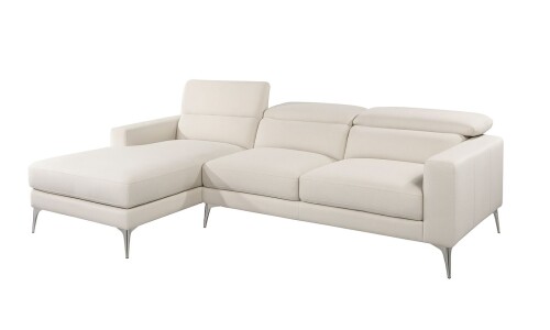 Sofá Chaise MILO en Tela Easy Clean Beige