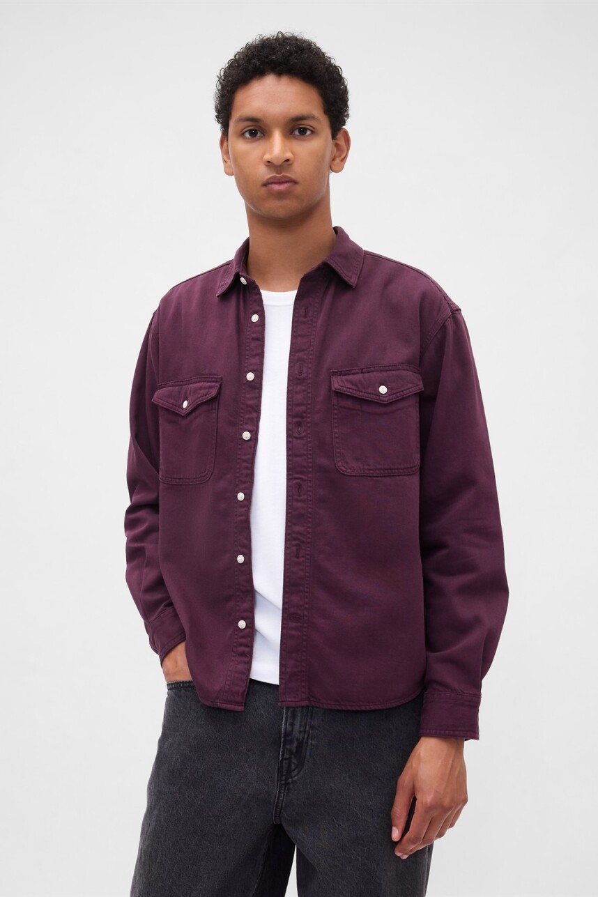 Camisa De Jean Ultrasoft Hombre Deep Rich Purple