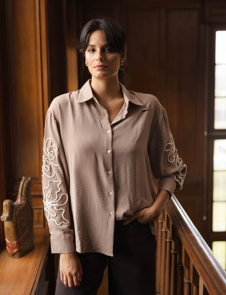 Camisa Menta beige