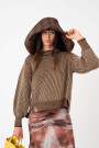 BUZO TEJIDO CON LUREX Marron