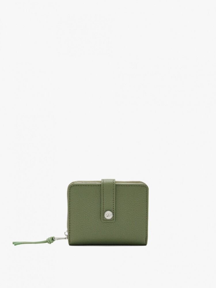 Cartera Con Textura caqui