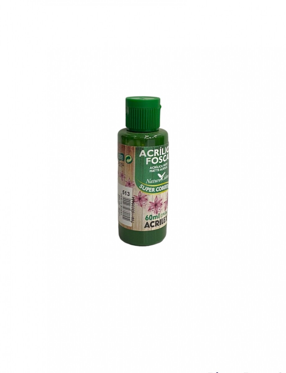 Pintura Acrílica Acrilex Mate 60 ml (Tonos Verdes) - 513 Verde Musgo 