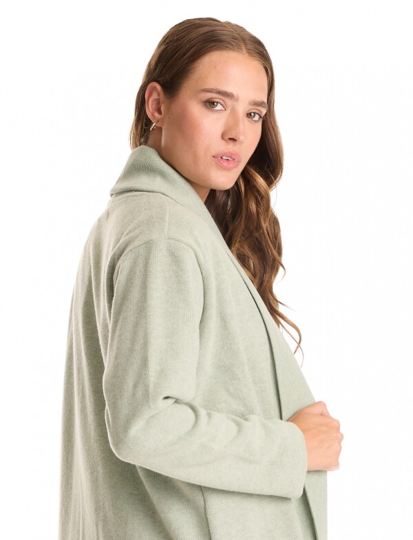 Cardigan Abierto Soft VERDE