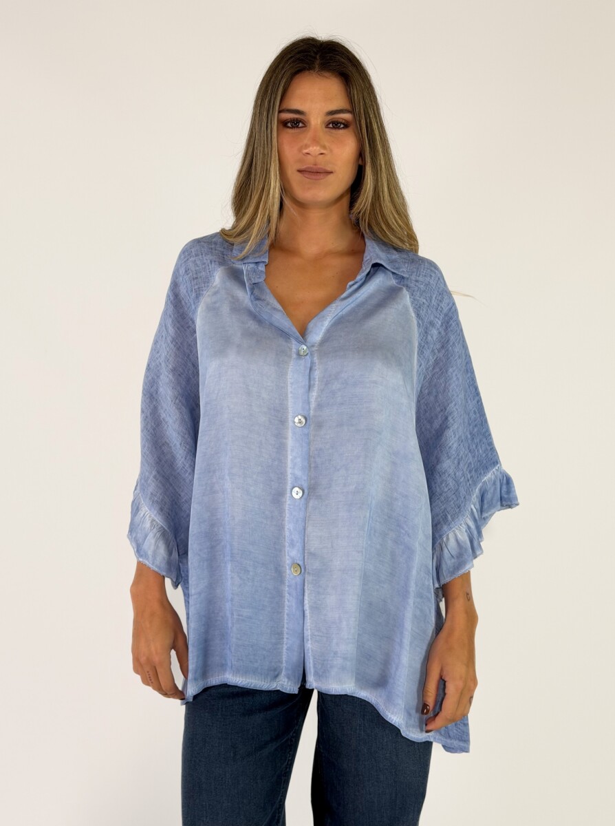 CAMISA SERAM - CELESTE 
