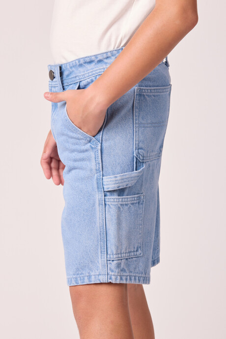 BERMUDA VERMAX TEEN RUSTY Azul Claro