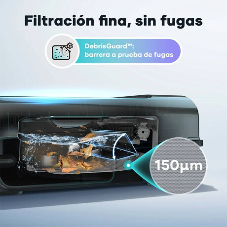 Limpiadora Robot de piscina EcoSurfer S2 con carga solar para superficie negro/azul
