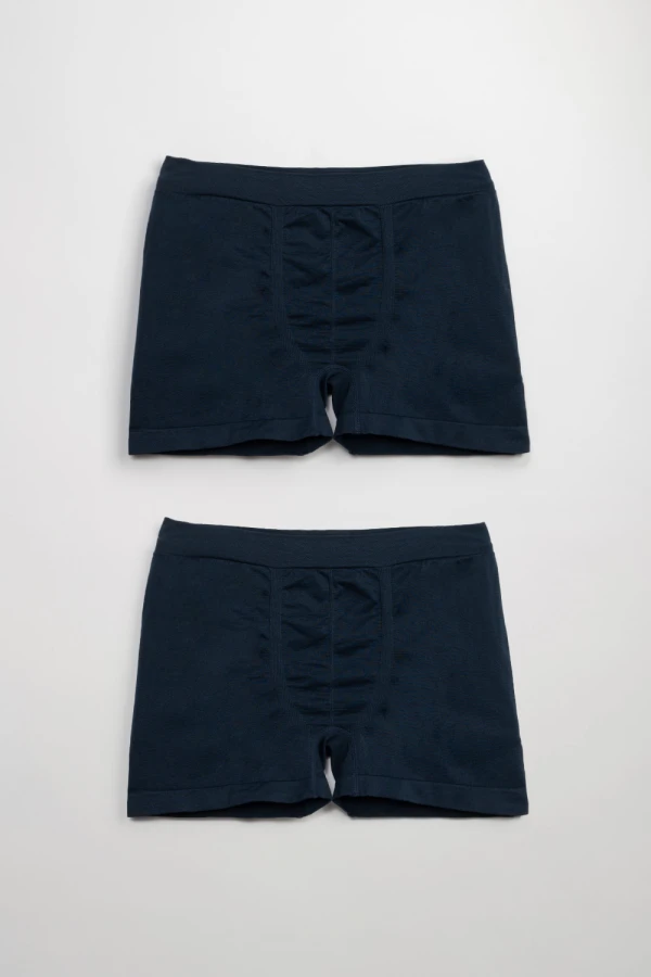Boxer microfibra liso Azul Marino