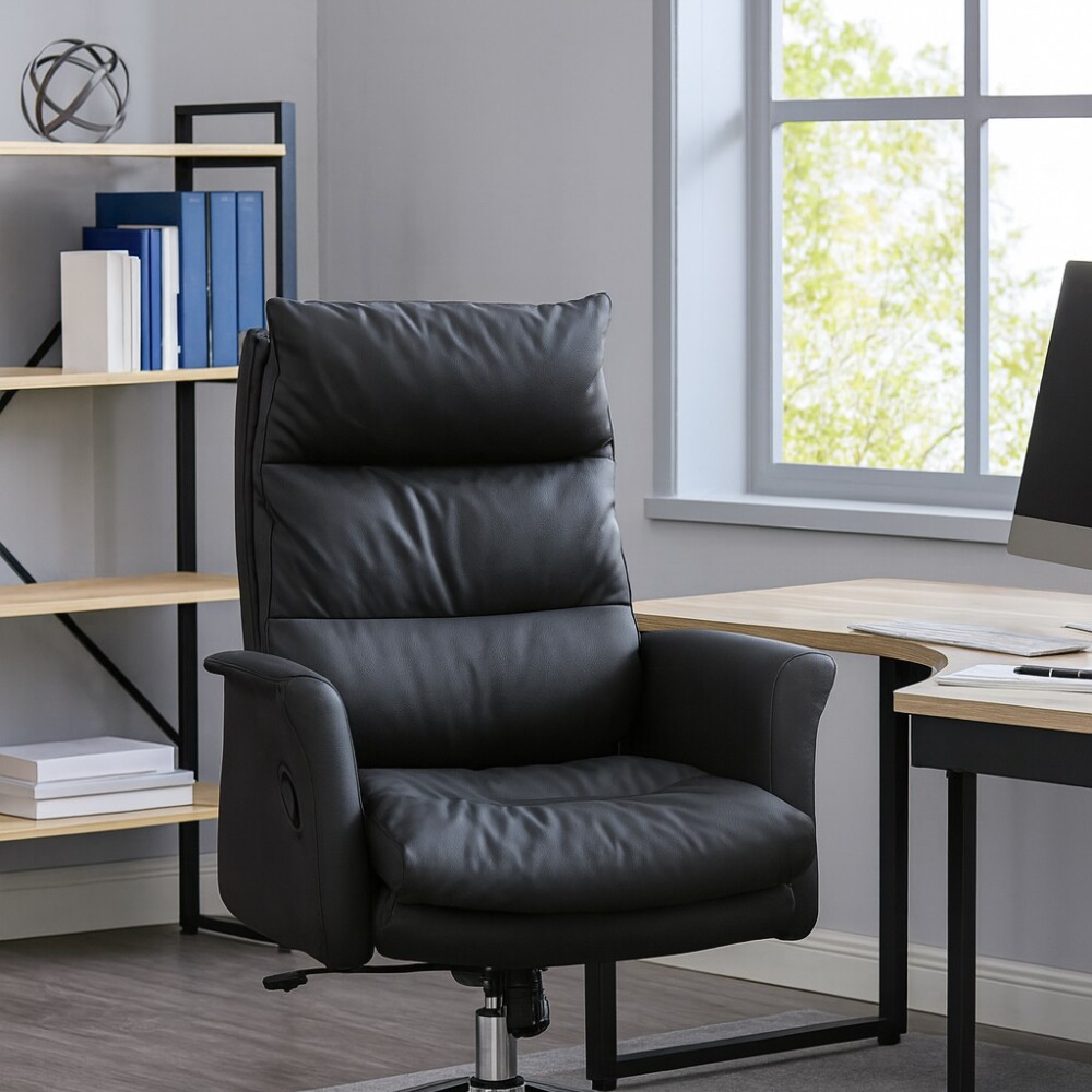 Silla giratoria ejecutiva Boss Gris
