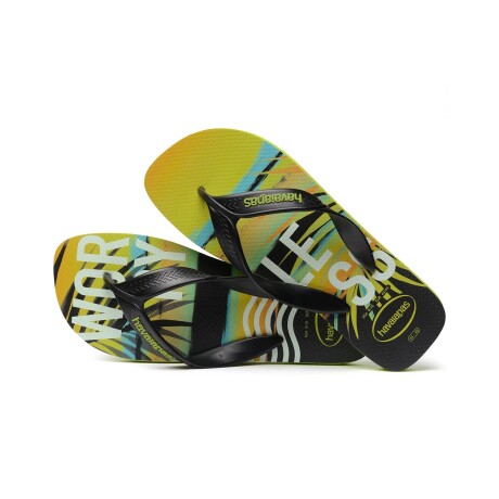 Chancletas ojotas Havaianas Surf originales Lemon Green