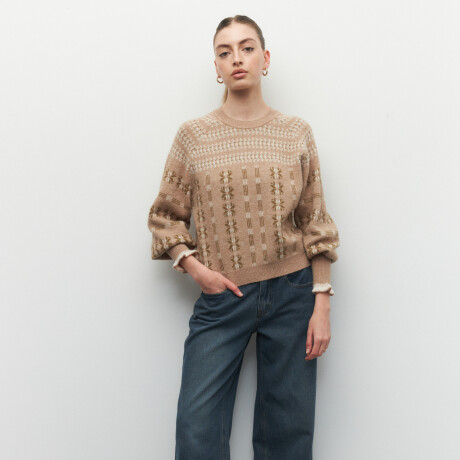 SWEATER CINTIA Beige Melange