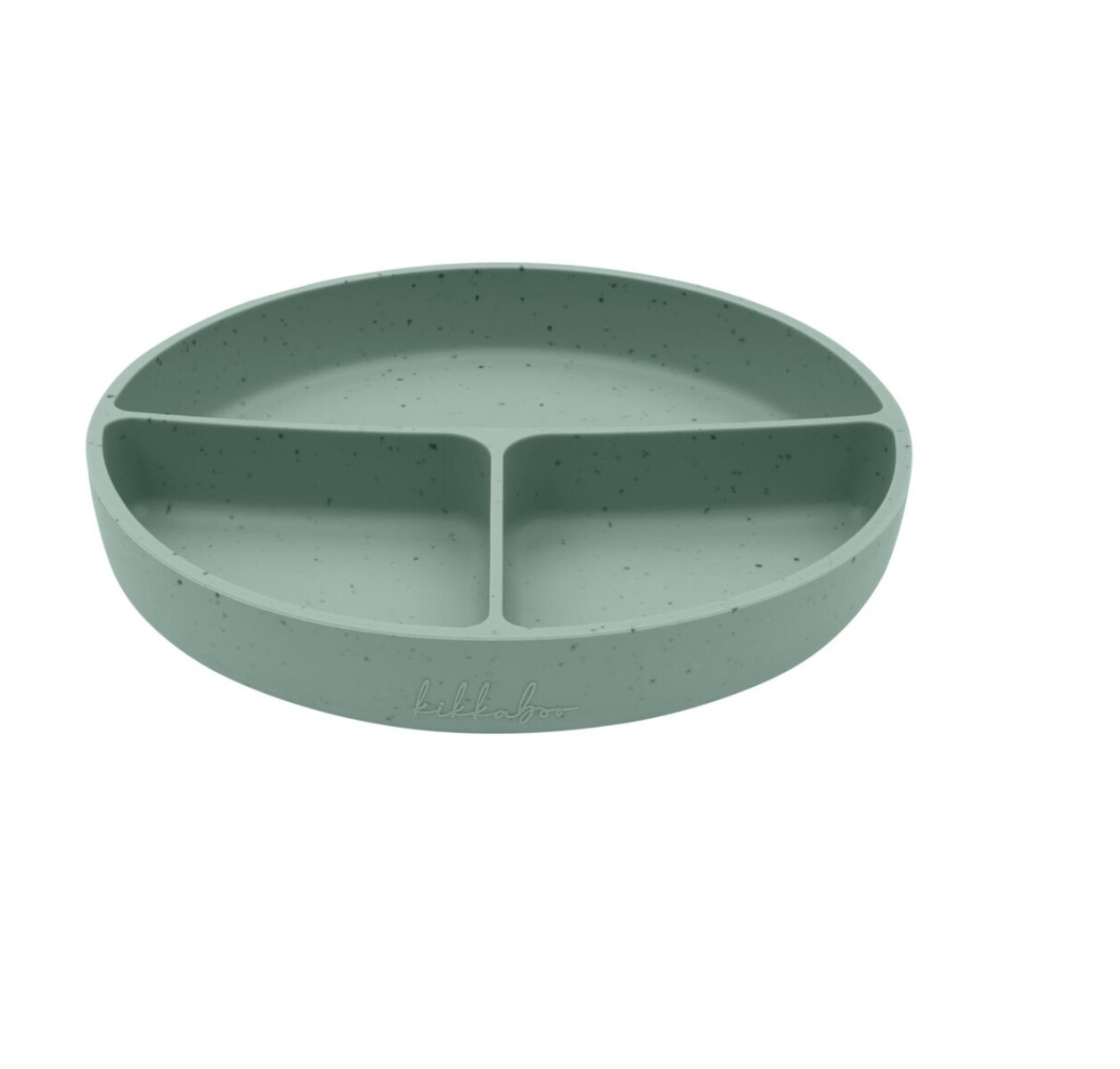 Plato con divisiones y ventosa Kikkaboo - Verde 