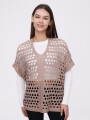 Poncho Almar Beige Oscuro